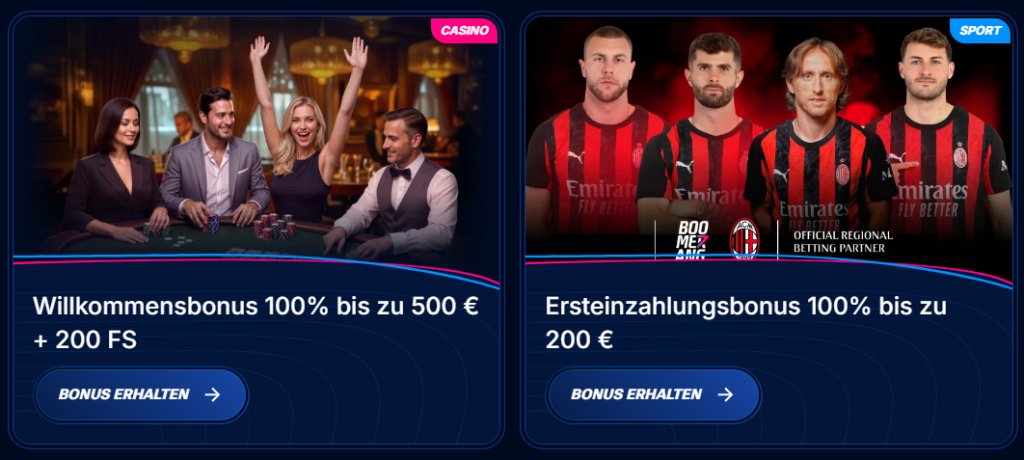 Boomerang Bet Willkommensboni