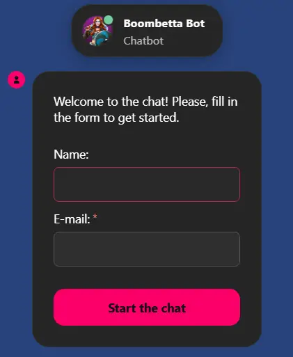 Boomerang Bet casino Live Chat